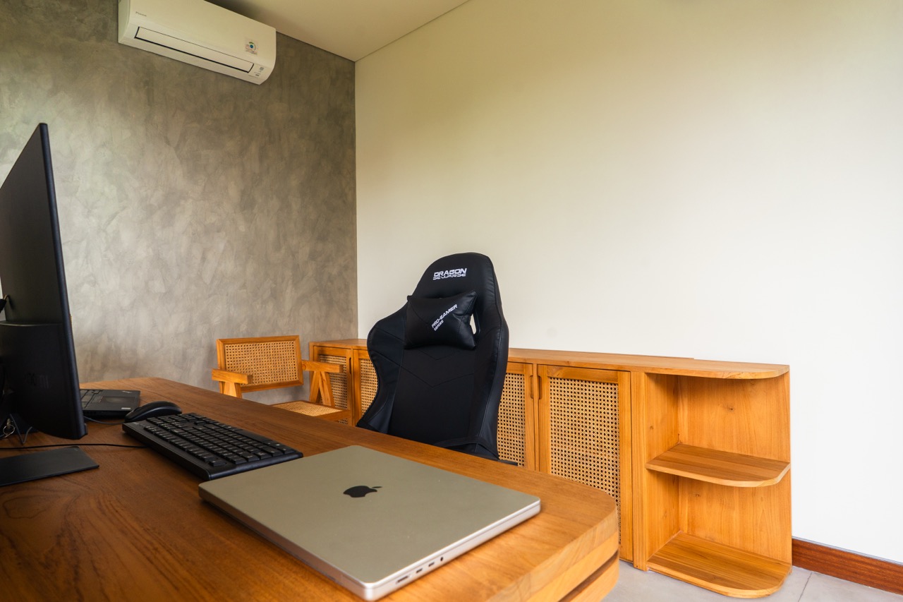 Modern office space for remote work at JuSt Residence